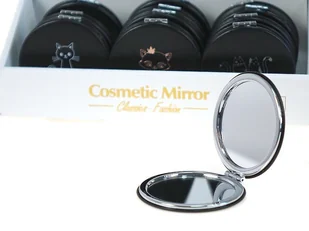 Kieszonkowe LUSTERKO do makijażu z WZOREM KOTA - Lusterka do makijażu - miniaturka - grafika 1