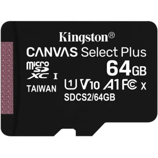 Kingston Canvas Select Plus 64GB (SDCS2/64GBSP) - Karty pamięci - miniaturka - grafika 1