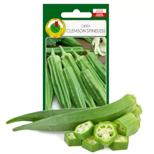 OKRA CLEMSON SPINELESS NASIONA BEZ GMO  2g - Nasiona i cebule - miniaturka - grafika 1