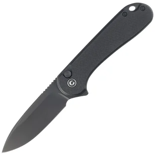 Nóż Civivi Button Lock Elementum II Black G10, Black Stonewashed Nitro-V (C18062P-1) - Noże - miniaturka - grafika 1