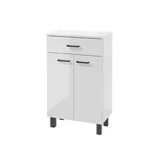 Szafki łazienkowe - Szafka łazienkowa z blatem Defra Novelty 50 cm biały połysk 207-B-05004 - miniaturka - grafika 1