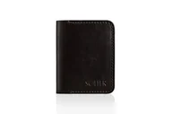 Portfele - Cienki skórzany portfel męski Solier SW11 ciemnobrązowy - SOLIER - miniaturka - grafika 1