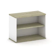 Inne meble biurowe - B2B Partner Nadstawka otwarta, 800 x 400 x 600 mm, biały/dąb sonoma 437503 - miniaturka - grafika 1