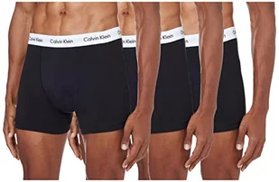 Calvin Klein 3p Trunk Bokserki (szorty) Mężczyźni , Czarny , L - Spodenki damskie - miniaturka - grafika 1
