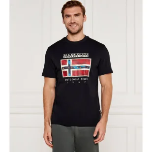 Napapijri T-shirt | Regular Fit - Koszulki męskie - miniaturka - grafika 1