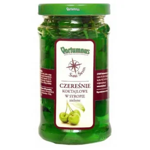 barmańskie Czereśnie koktajlowe zielone 420g - Vortumnus do drinków deserów - Konfitury, marmolady, powidła - miniaturka - grafika 1