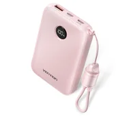 Powerbanki - Vention FKAP0-C 10000mAh 22,5W Różowy - miniaturka - grafika 1
