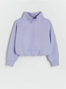 Reserved - Bawełniana bluza - jasnoniebieski - Bluzki dla dziewczynek - miniaturka - grafika 1