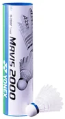 Badminton - Lotki do badmintona Yonex  Mavis 2000 White (6 Pack)  niebieski pasek (do 11-21°C) - miniaturka - grafika 1