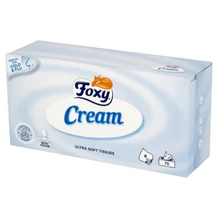 Foxy Chusteczki Foxy Cream Ultra miękkie 4 warstwy (75 sztuk) - Inne artykuły czyszczące - miniaturka - grafika 4