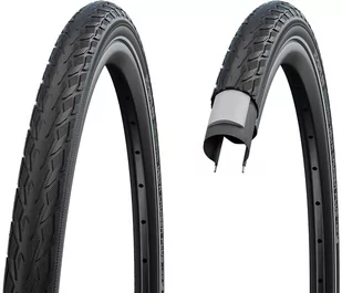 SCHWALBE Delta Cruiser Plus Active Clincher Tyre 28x1.10" PunctureG E-25 Green Compound Reflex, czarny 28-622 | 28x1.10" 2022 Opony do rowerów elektrycznych - Opony rowerowe - miniaturka - grafika 1