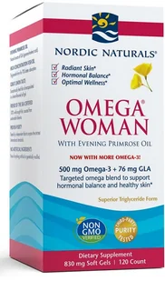 Omega Pharma Nordic Naturals Woman (120 kaps) Nordic Naturals 8EF4-42472 - Witaminy i minerały - miniaturka - grafika 1