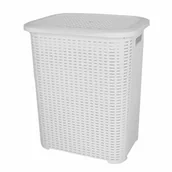 Kosze na bieliznę - Pucuś Brudniak prostokąt kremowy 45l - miniaturka - grafika 1