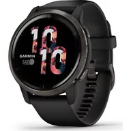 Smartwatch - Garmin Venu 2 Czarny (010-02430-11) - miniaturka - grafika 1