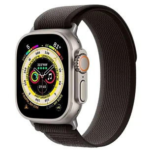 Pasek Alogy Sport na rzep do Apple Watch 4/5/6/7/8/SE/Ultra (42/44/45/49mm) Czarno-pomarańczowy - Akcesoria do smartwatchy - miniaturka - grafika 10