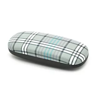Twarde etui na okulary szare w kratkę ET-100 - Akcesoria do okularów - miniaturka - grafika 1