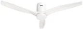 Wentylatory - Hombli smarter Deckenventilator mit Licht, White & White Wood - miniaturka - grafika 1