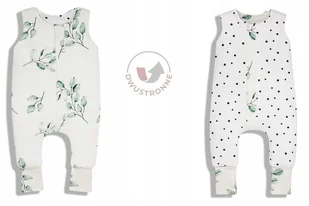 Śpiworek niemowlęcy do spania 6-12 m 2.5 Tog dwustronny Eukaliptus/Czarne Kropki Sleepee - Śpiworki dla dzieci - miniaturka - grafika 1
