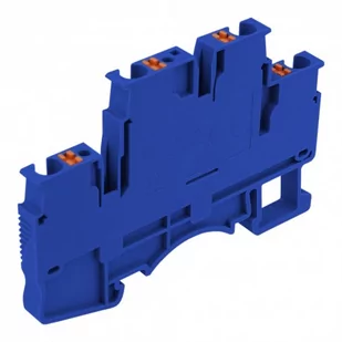 Złączka szynowa zaciskowa niebieska 2,5mm2 2-piętrowa 4-przewodowa 5781 - Kostki, złączki, wtyczki - miniaturka - grafika 2