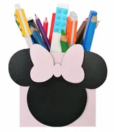 Przyborniki na biurko - Przybornik na biurko MINNIE różowy - miniaturka - grafika 1