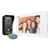 Systemy inteligentnych domów - Wideodomofon EURA VDP-76A3 Biały - miniaturka - grafika 1