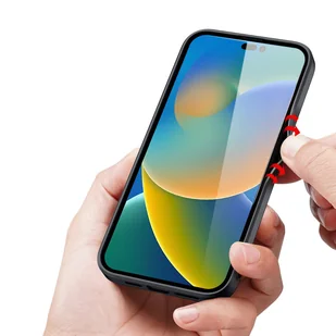 Dux Ducis Fino etui pokrowiec pokryty nylonowym materiałem iPhone 14 Pro niebieski - Etui i futerały do telefonów - miniaturka - grafika 3