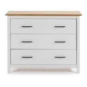 Komody - Biała komoda z 3 szufladami Marckeric Miranda - miniaturka - grafika 1