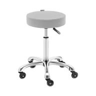 Krzesła i taborety kosmetyczne - Physa Taboret kosmetyczny 540 720 mm 150 kg jasnoszary - Taboret na kółkach - miniaturka - grafika 1