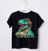 Koszulki dla chłopców - Koszulka z dinozaurem dla chłopca dd91 - miniaturka - grafika 1