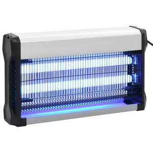 vidaXL Pułapka na owady, czarna, aluminiowa, ABS, 30 W vidaXL - Lampy owadobójcze - miniaturka - grafika 1