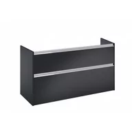Szafki łazienkowe - ROCA A857906532 Szafka GAP PRO do kompletacji z blatem 120 cm Czarny mat - miniaturka - grafika 1