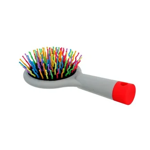 Twish, Handy Mirror, szczotka do włosów z lusterkiem Light Grey, 1 szt. - Szczotki do włosów dla dzieci - miniaturka - grafika 6