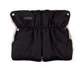 Akcesoria do wózków - Womar Rękawiczki do wózka Mufki dwuczęściowe czarny - miniaturka - grafika 1
