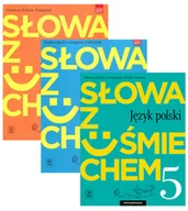 Podręczniki dla szkół podstawowych - Słowa z uśmiechem. Jezyk polski. Podręcznik Literatura i kultura, podręcznik Nauka o języku i ortografia i zeszyt ćwiczeń dla klasy 5 szkoły - miniaturka - grafika 1