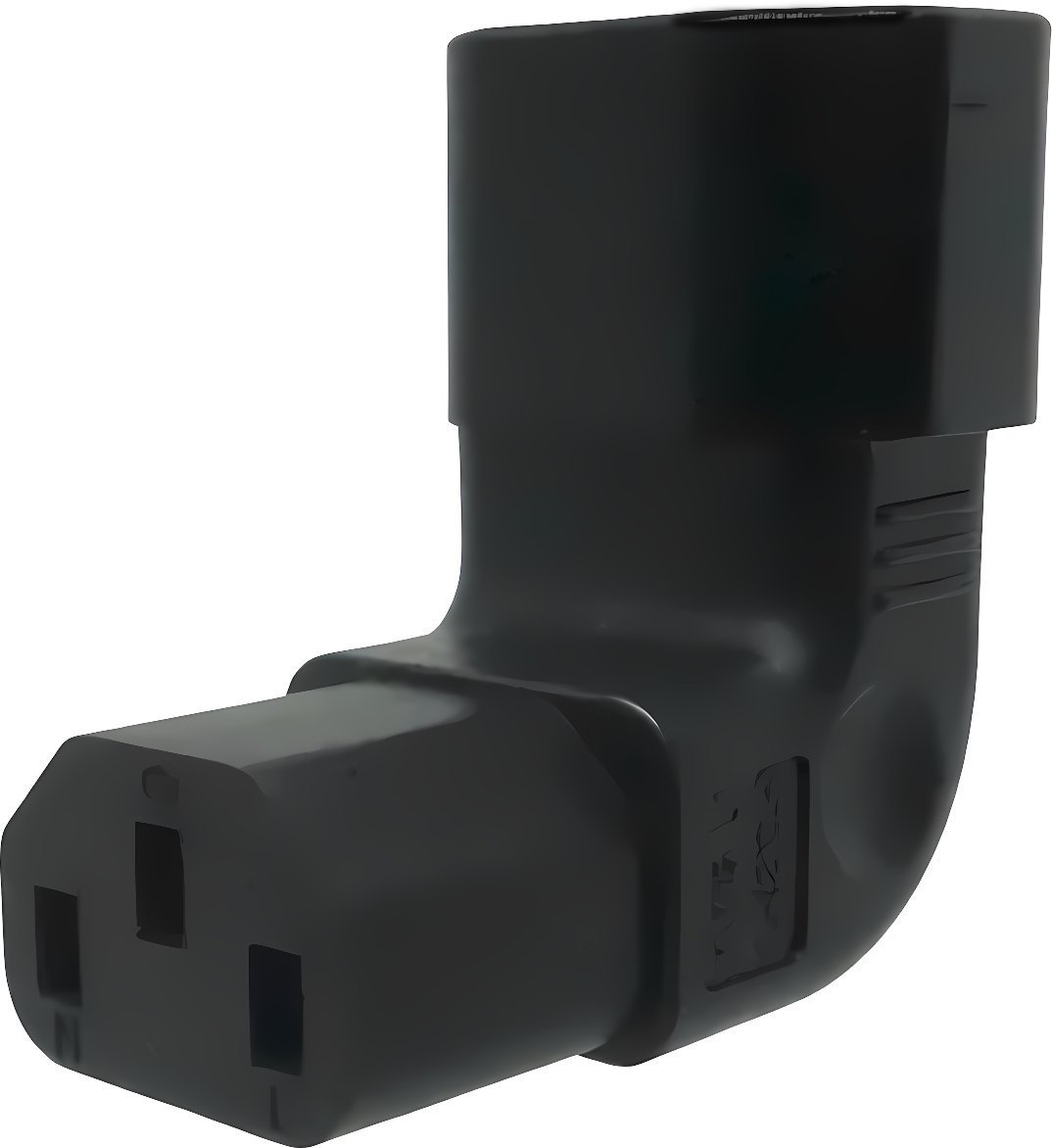 Kabel zasilający PremiumCord Adapter pionowy kątowy IEC C13 na IEC C14 napětí 230V, 10A