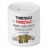 Skarbonki - Skarbonka dla Tymoteusza na Urodziny Prezent z Nadrukiem ze Zdjęciem - miniaturka - grafika 1