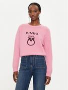 Pinko Sweter Logo Intersino 100414 Y7Z4 Różowy Regular Fit