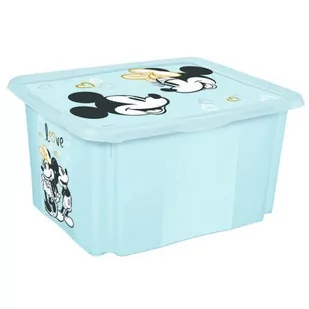Pojemnik obrotowy z pokrywą karolina "mickey mouse" 15 l niebieski - Pudła i pojemniki do przechowywania - miniaturka - grafika 1