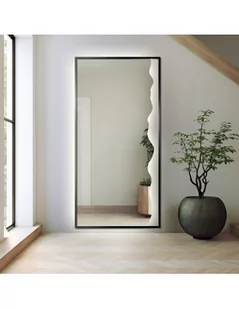Lustro dekoracyjne w czarnej ramie MDF z podświetleniem - WIENA W RAMIE LED, Dostępne wymiary: 60x120 - Lustra - miniaturka - grafika 1