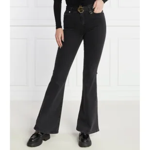 Gaëlle Paris Jeansy | flare fit - Spodnie damskie - miniaturka - grafika 1