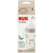 Butelki dla niemowląt - Nuk Butelka For Nature z silikonowym smoczkiem rozm. M, 6 otworów, 0-6 mies., z kontrolą temperatury 260 ml - miniaturka - grafika 1