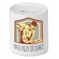 Skarbonki - SKARBONKA PREZENT DLA STOLARZA NAJLEPSZY STOLARZ z Nadrukiem ze Zdjęciem - miniaturka - grafika 1