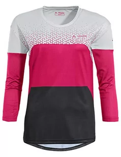 VAUDE VAUDE Damska koszulka Moab Ls T-shirt V różowy Bramble M 42338 - Koszulki i topy damskie - miniaturka - grafika 1