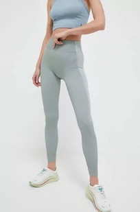 Reebok legginsy do jogi kolor zielony z nadrukiem - Legginsy - miniaturka - grafika 1