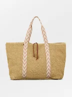 Torebki damskie - Becksöndergaard Shopper bag "Pheobe" w kolorze beżowym - 44 x 40 cm - miniaturka - grafika 1
