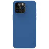 Etui i futerały do telefonów - Wzmocnione etui do iPhone 15 Pro Max Nillkin Super Frosted Shield Pro - niebieskie - miniaturka - grafika 1