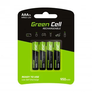 AKUMULATORKI Green Cell 4x AAA HR03 950mAh GR03  - Raty 0% - 38 sklepów w całej Polsce - Ładowarki i akumulatory - miniaturka - grafika 1