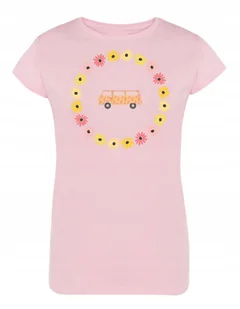 T-Shirt damski nadruk RETRO Van Bus Kwiatki r.XXL - Koszulki i topy damskie - miniaturka - grafika 1