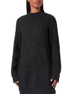 Swetry damskie - NAEMI Damski sweter z dzianiny Oversize 18525139-NA01, czarny, XS/S, czarny, XS-S - miniaturka - grafika 1
