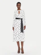 Sukienki - Fracomina Sukienka codzienna FS25SD2006W732T8 Biały Regular Fit - miniaturka - grafika 1